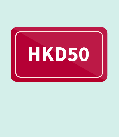 Enjoy HKD50 gift certificate