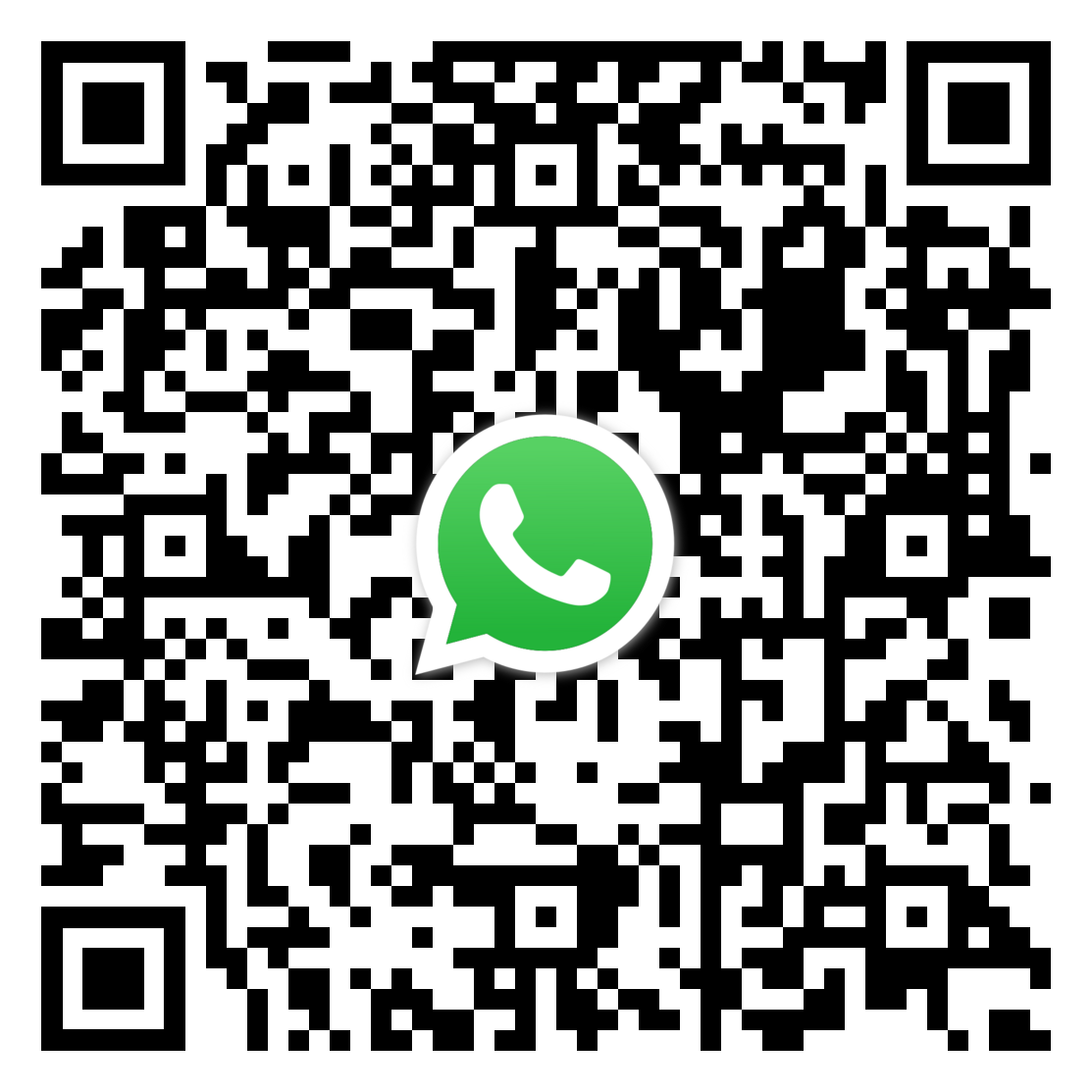 QR Code for WhatsApp us for call back