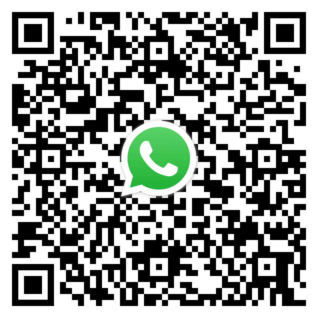 WhatsApp 預約專人致電QR code