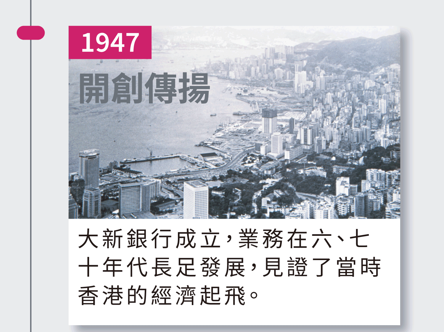1947年 大新銀行成立