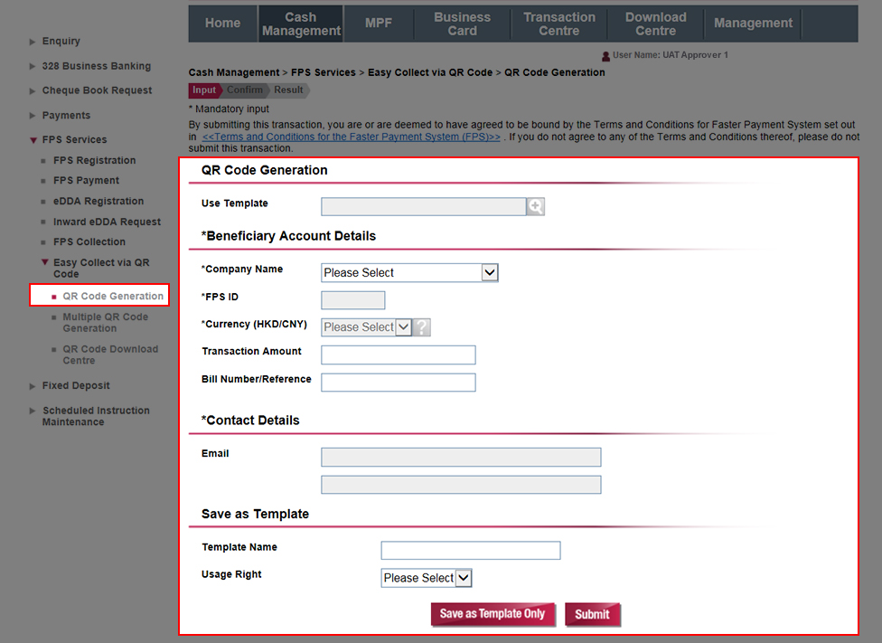 To generate individual QR code for receiving funds